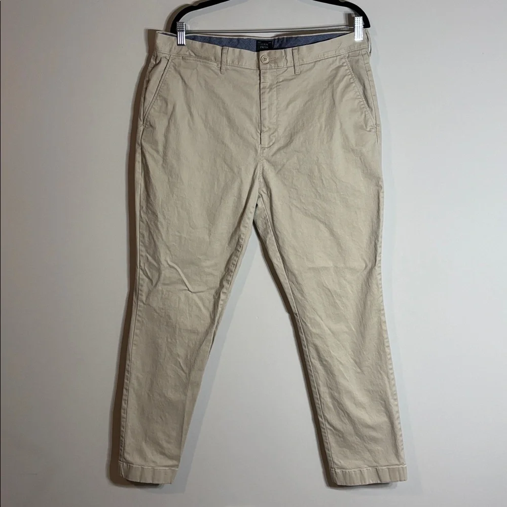 J. Crew Stretch Chino Khaki Pants 36x30